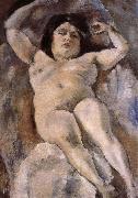 Jules Pascin Fat woman at the Guli street oil painting on canvas